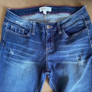 Cello distressed skinny stretch jeans